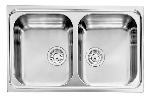 Chậu rửa inox CM 2 hố 011222