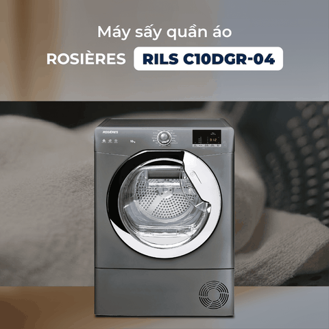 Máy sấy quần áo Rosières 10 kg RILS C10DGR-04 - Nhập khẩu chính hãng