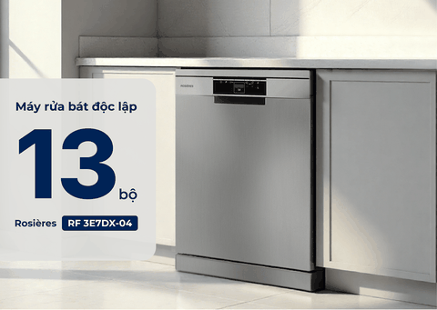 Máy rửa chén bát độc lập 13 bộ Rosières RF 3E7DX-04 - Nhập khẩu chính hãng