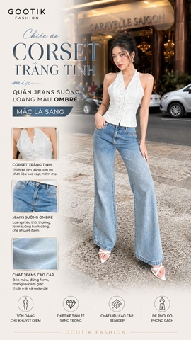 Áo Corset Cổ Yếm Trắng Kaki – Thanh Lịch & Quyến Rũ AW-029