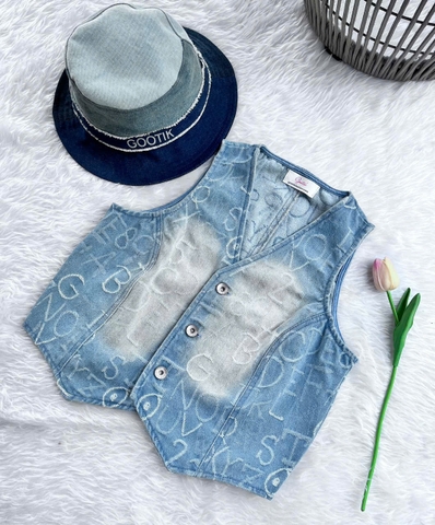 Áo Gile Jeans Cao Cấp Sành Điệu