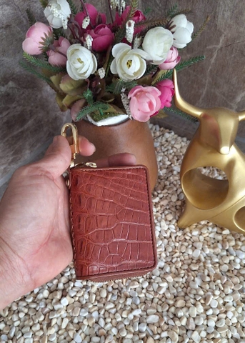 Bóp 84 Cá Sấu Để Thẻ Xe Tiền Lẻ