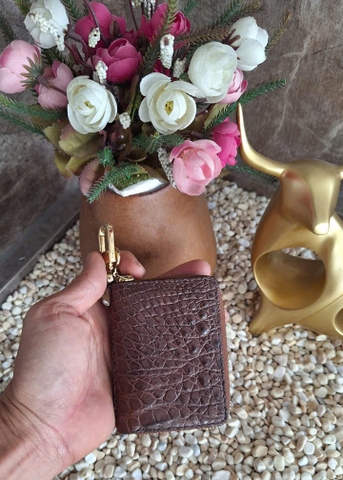 Bóp 84 Cá Sấu Để Thẻ Xe Tiền Lẻ