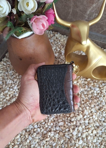 Bóp 84 Cá Sấu Để Thẻ Xe Tiền Lẻ