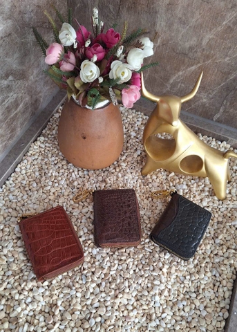 Bóp 84 Cá Sấu Để Thẻ Xe Tiền Lẻ