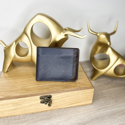 Bóp 85 phối Xanh Đen - Nâu