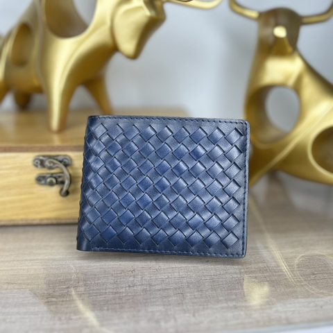 Bóp nam ngang đan caro