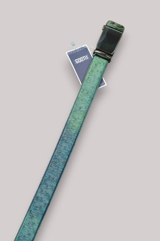 Dây nịt da Đà Điểu bản 3.5cm-Khoá kim kẹp- Thương Hiệu Gootik Fashion