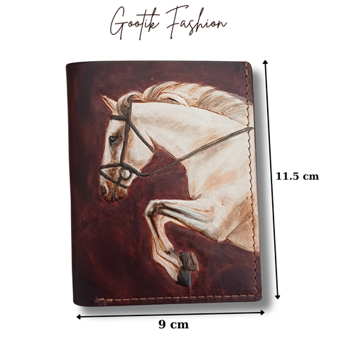 Bóp nam 88 vẽ tay họa tiết ngựa đẳng cấp & cá tính