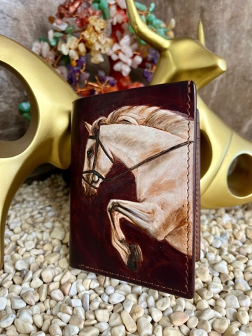 Bóp nam 88 vẽ tay họa tiết ngựa đẳng cấp & cá tính