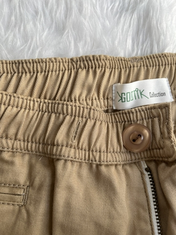 Quần Short Nam Lưng Thun màu vàng Kaki - FS
