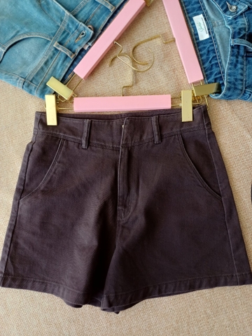 Quần Short Nữ Kaki Màu Nâu Size S- M