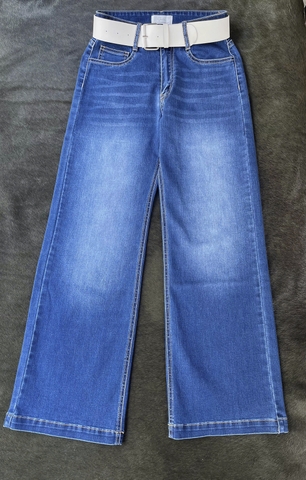 Quần Jeans Suông Ống Loe Hack Dáng, Sang Trọng Quý Phái - Gootik Fashion