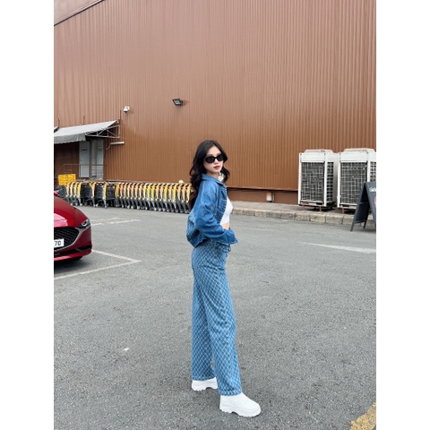 Quần Jeans Họa Tiết Caro Cao Cấp GootikFashion-M2