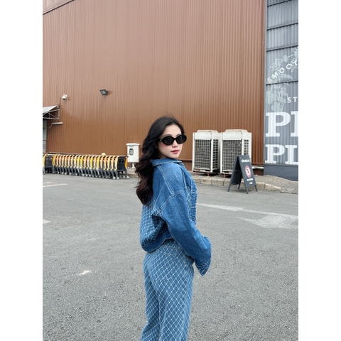 Quần Jeans Họa Tiết Caro Cao Cấp GootikFashion-M2