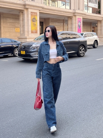 Quần Denim Nữ Lưng Cao Ống Suông Rộng Chất Denim Cao Cấp - GOOTIKFASHION-LOBO