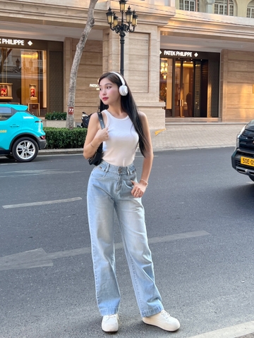 Quần Jeans Nắp Túi