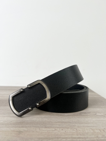 Thắt Lưng Nam da trâu 1 lớp bảng 3.5cm-Khoá bấm-Thương Hiệu Gootik Fashion