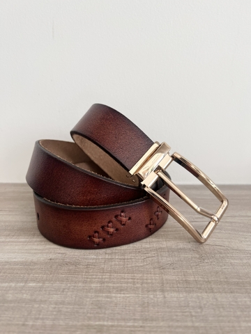 Thắt Lưng Nam da bò 1 lớp bảng 3.5cm-Khoá kim kẹp-Thương Hiệu Gootik Fashion