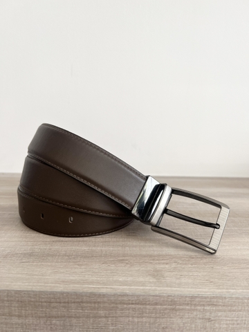Thắt Lưng Nam da bò 2 lớp bản 3.5cm-Khoá kim kẹp-Thương Hiệu Gootik Fashion