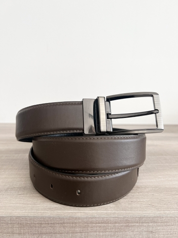 Thắt Lưng Nam da bò 2 lớp bản 3.5cm-Khoá kim kẹp-Thương Hiệu Gootik Fashion