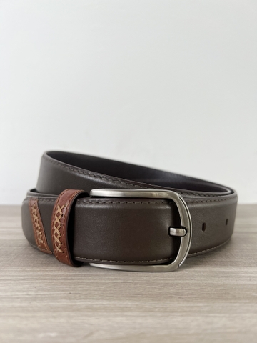 Thắt Lưng Nam da bò 2 lớp bản 3.5cm-Khoá Kim-Thương Hiệu Gootik Fashion