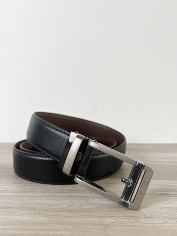 Dây nịt da bò 2 lớp bản 3.2cm-Khoá tự động- Thương Hiệu Gootik Fashion