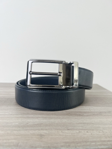 Dây nịt da bò vân Caro 2 lớp bản 3.5cm-Khoá kim kẹp-Thương Hiệu Gootik Fashion