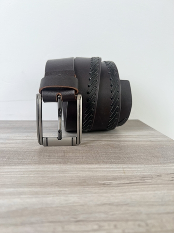 Thắt Lưng Nam da trâu 1 lớp bảng 3.8cm-Khoá Kim-Thương Hiệu Gootik Fashion