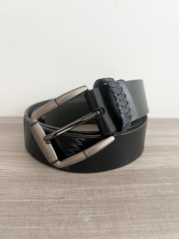 Thắt Lưng Nam da trâu 1 lớp ghép nối thủ công bản 3.8cm-Khoá Kim-Thương Hiệu Gootik Fashion