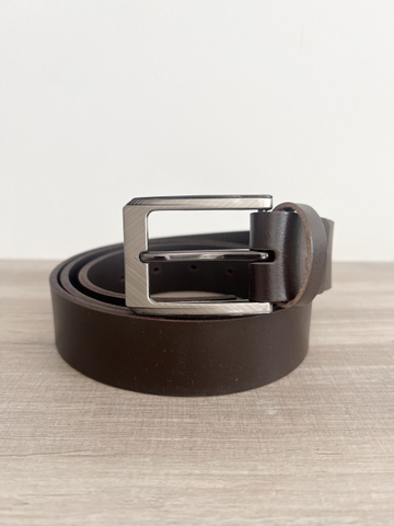 Thắt Lưng Nam da trâu 1 lớp bảng 3.5cm-Khoá Kim-Thương Hiệu Gootik Fashion