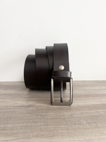 Thắt Lưng Nam da trâu 1 lớp bảng 3.5cm-Khoá Kim-Thương Hiệu Gootik Fashion