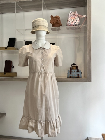 Đầm Cổ Sen Tay Phồng