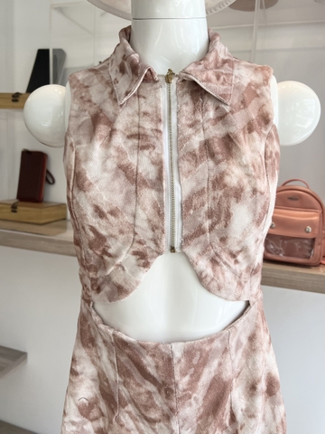 Đầm Loang Khoét Eo