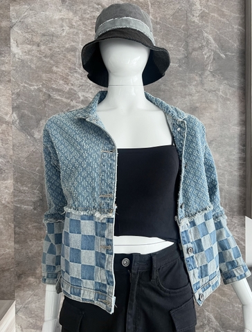 Áo Khoác Jeans Phối M3