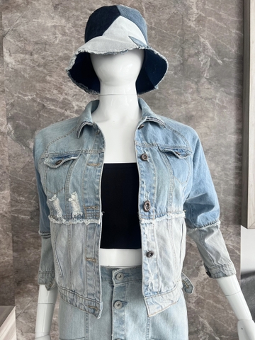 Áo Khoác Jeans Phối M4