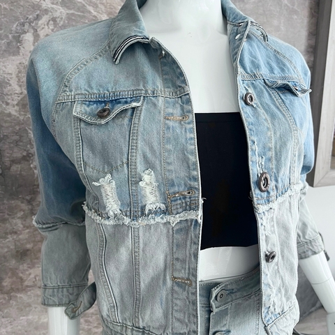 Áo Khoác Jeans Phối M4