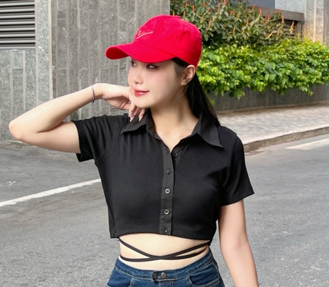 Áo Thun Thắt Dây Eo