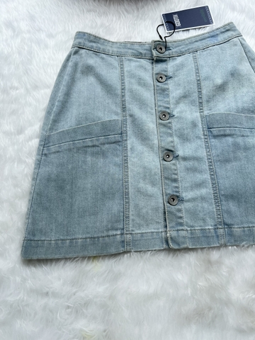 Chân Váy Jeans Phối Nút