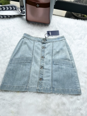 Chân Váy Jeans Phối Nút