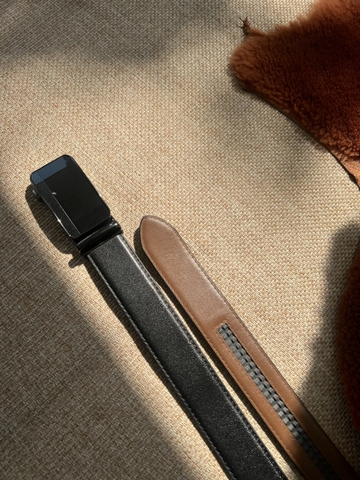 Dây nịt da bò 2 lớp bản 3.5cm-Khoá tự động- Thương Hiệu Gootik Fashion