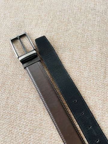 Thắt Lưng Nam da bò 2 lớp bản 3.5cm-Khoá kim kẹp-Thương Hiệu Gootik Fashion
