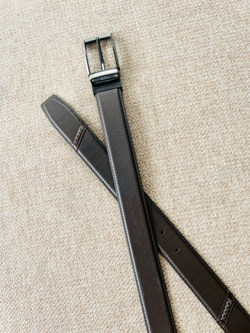 Thắt Lưng Nam da bò 2 lớp bản 3.5cm-Khoá kim kẹp-Thương Hiệu Gootik Fashion