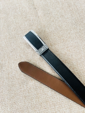 Thắt Lưng Nam da bò 2 lớp bản 3.5cm-Khoá đầu tỳ Free Size-Thương Hiệu Gootik Fashion