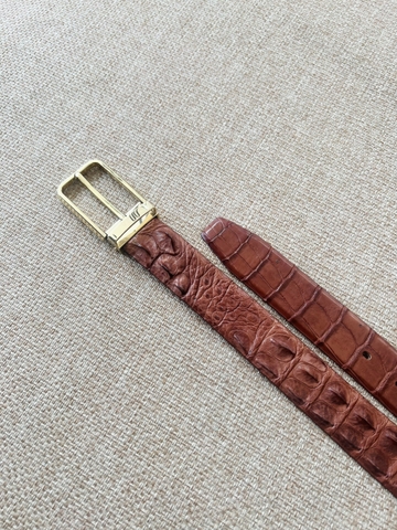 Thắt Lưng Nam Da cá sấu Gai bản 3.5cm-Khoá Kim kẹp-Thương Hiệu Gootik Fashion