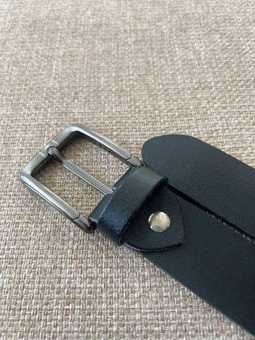 Thắt Lưng Nam da trâu 1 lớp bảng 3.8cm-Khoá Kim-Thương Hiệu Gootik Fashion