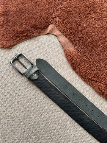 Thắt Lưng Nam da trâu 1 lớp vân chân kim da mộc bảng 3.8cm-Khoá Kim-Thương Hiệu Gootik Fashion