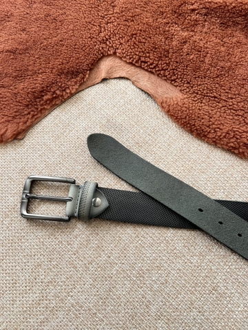 Thắt Lưng Nam da trâu 1 lớp vân chân kim da mộc bảng 3.8cm-Khoá Kim-Thương Hiệu Gootik Fashion