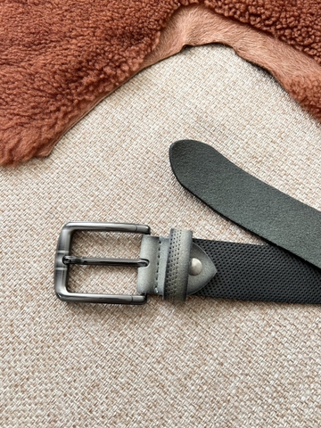 Thắt Lưng Nam da trâu 1 lớp vân chân kim da mộc bảng 3.8cm-Khoá Kim-Thương Hiệu Gootik Fashion