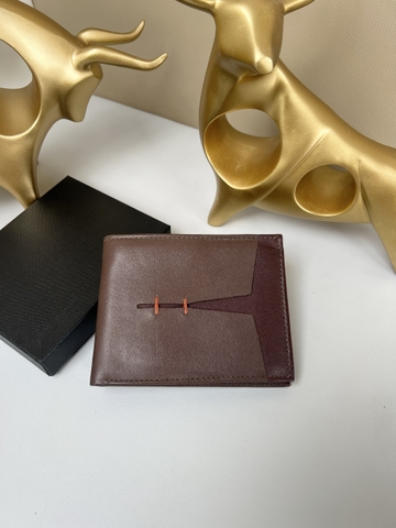 Bóp nam phôi chỉ màu nâu